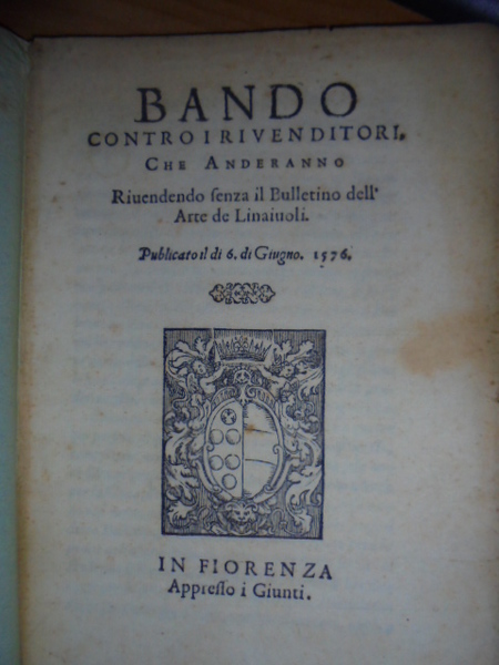 Bandi. BANDO contro i rivenditori, che anderanno rivendendo senza il …