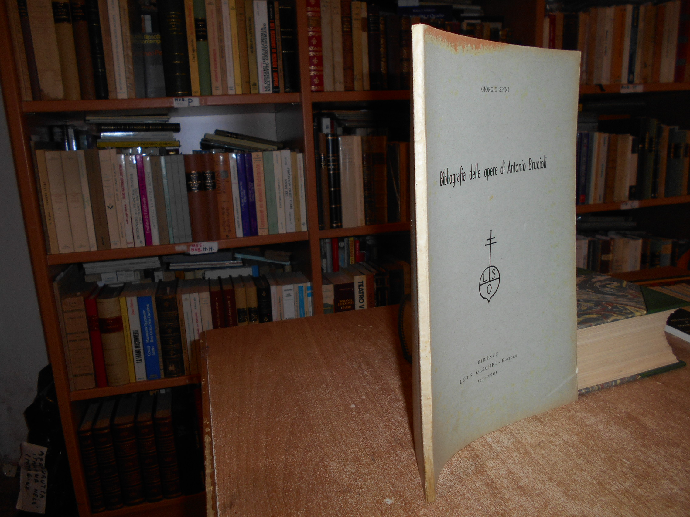 Bibliografia delle opere di ANTONIO BRUCIOLI. GIORGIO SPINI 1940