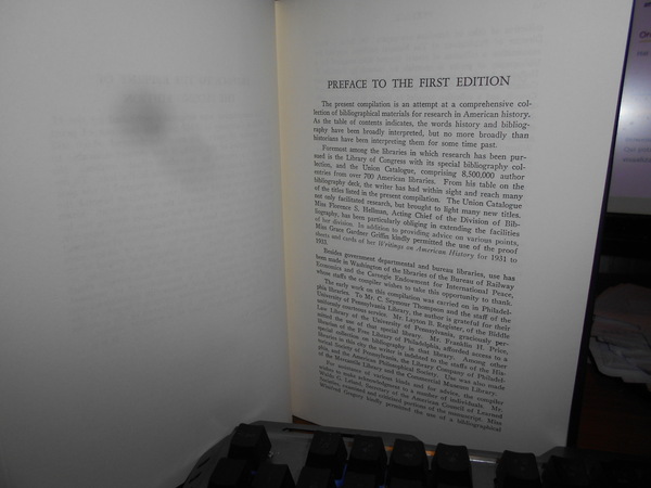 Bibliographies in American History. Guide to materials for research