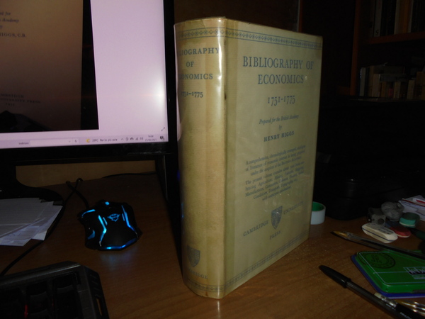 BIBLIOGRAPHY OF ECONOMICS 1751 - 1775
