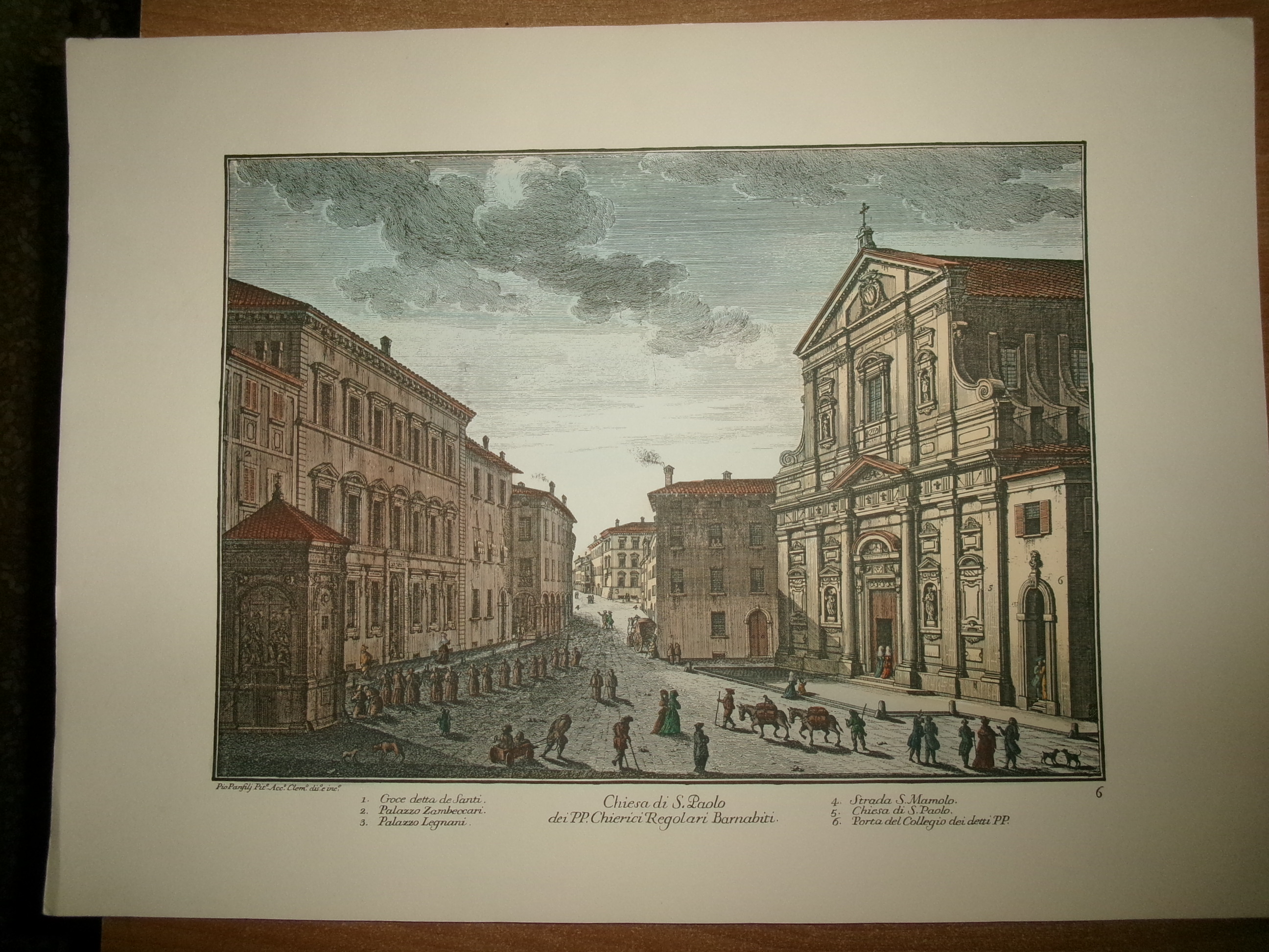 (Bologna) PIO PANFILI. CHIESA DI S. PAOLO dei PP. (Stampa …