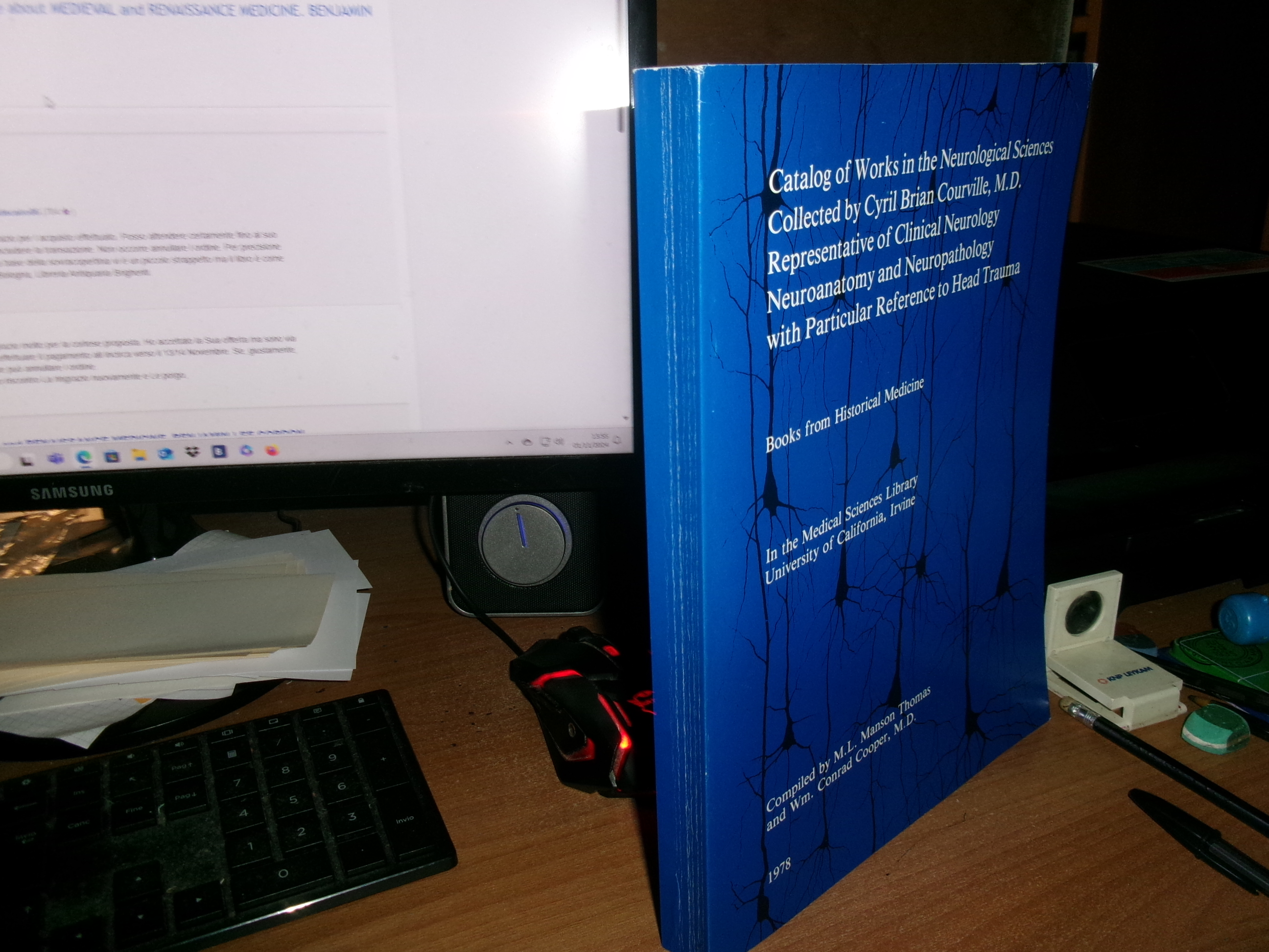 Catalog of Works in the Neurological Sciences collected by Cyril …