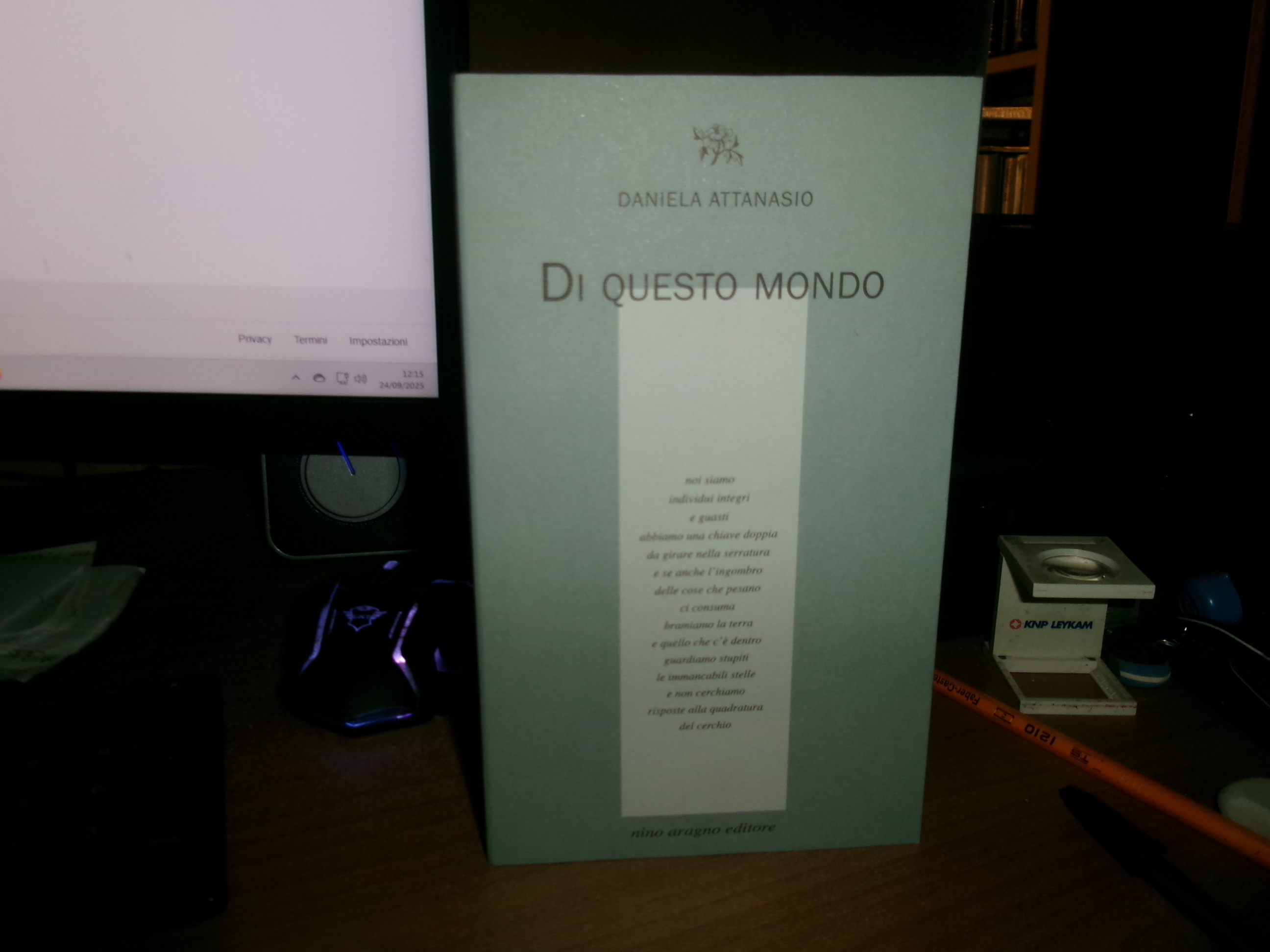 DANIELA ATTANASIO. Di Questo Mondo con una nota di Paolo …