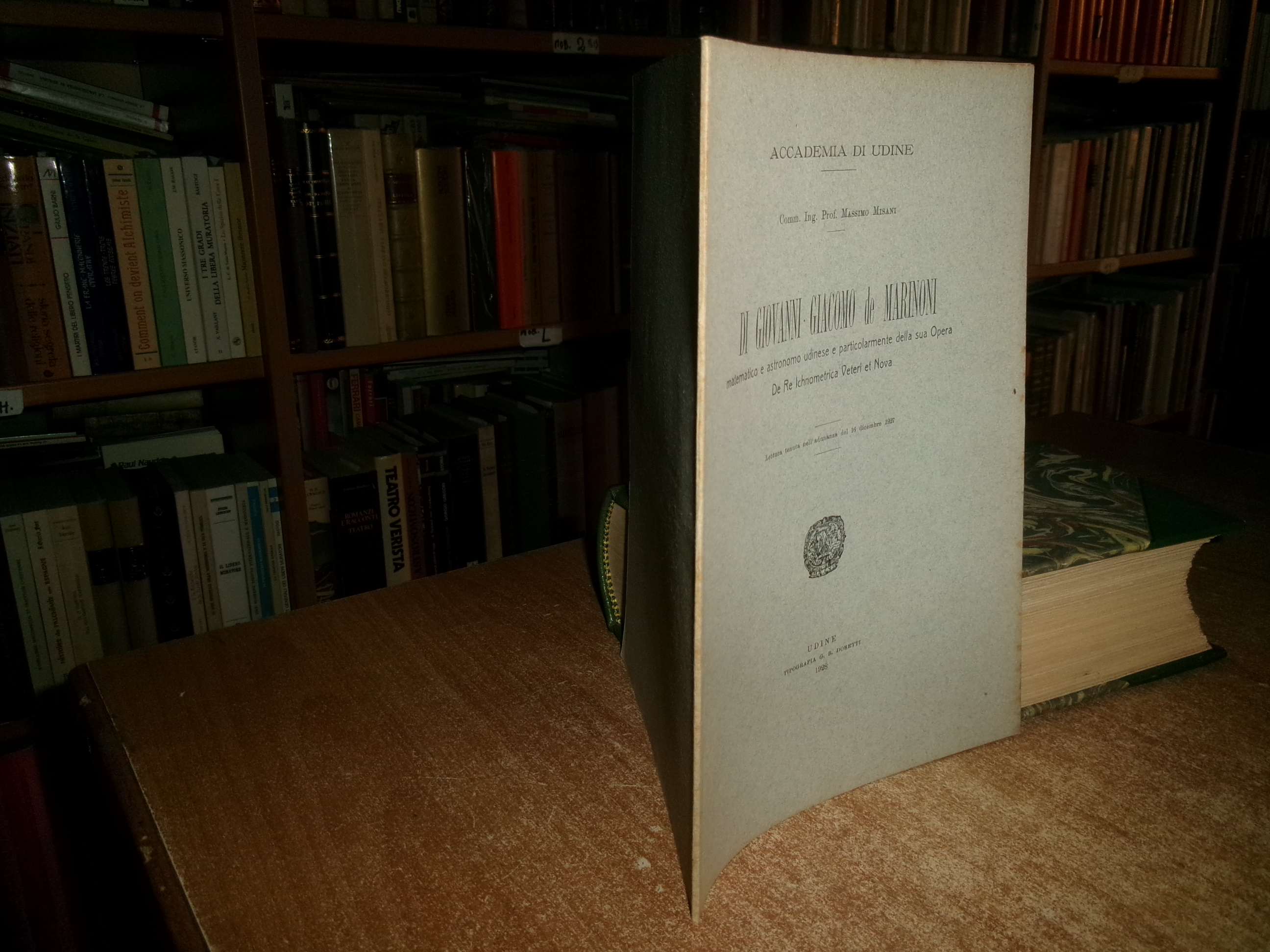 DI GIOVANNI-GIACOMO de MARINONI matematico e astronomo...MASSIMO MISANI 1928