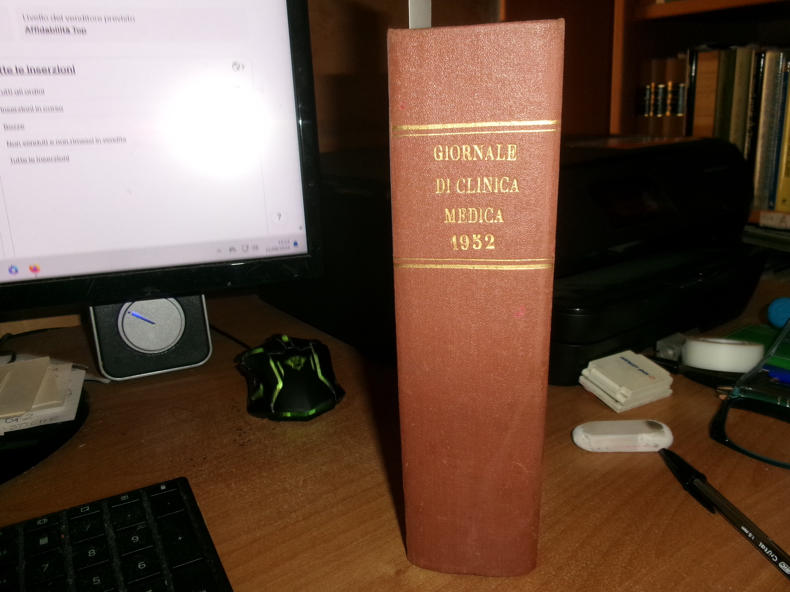 DOMENICO CAMPANACCI. Giornale di Clinica Medica 1952. 12 fascicoli legati …