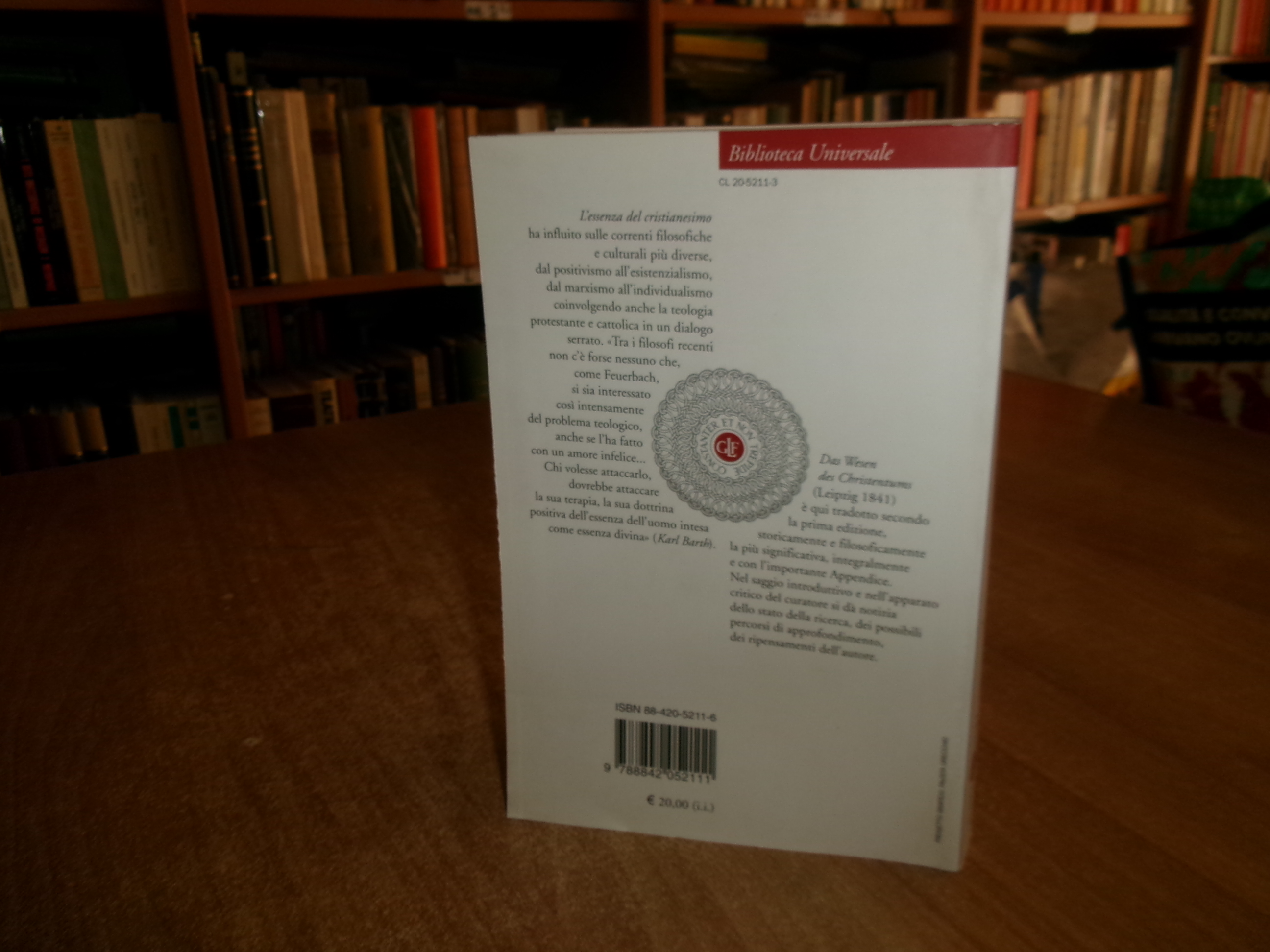 FEUERBACH. L' Essenza del cristianesimo a cura di Francesco Tomasoni …