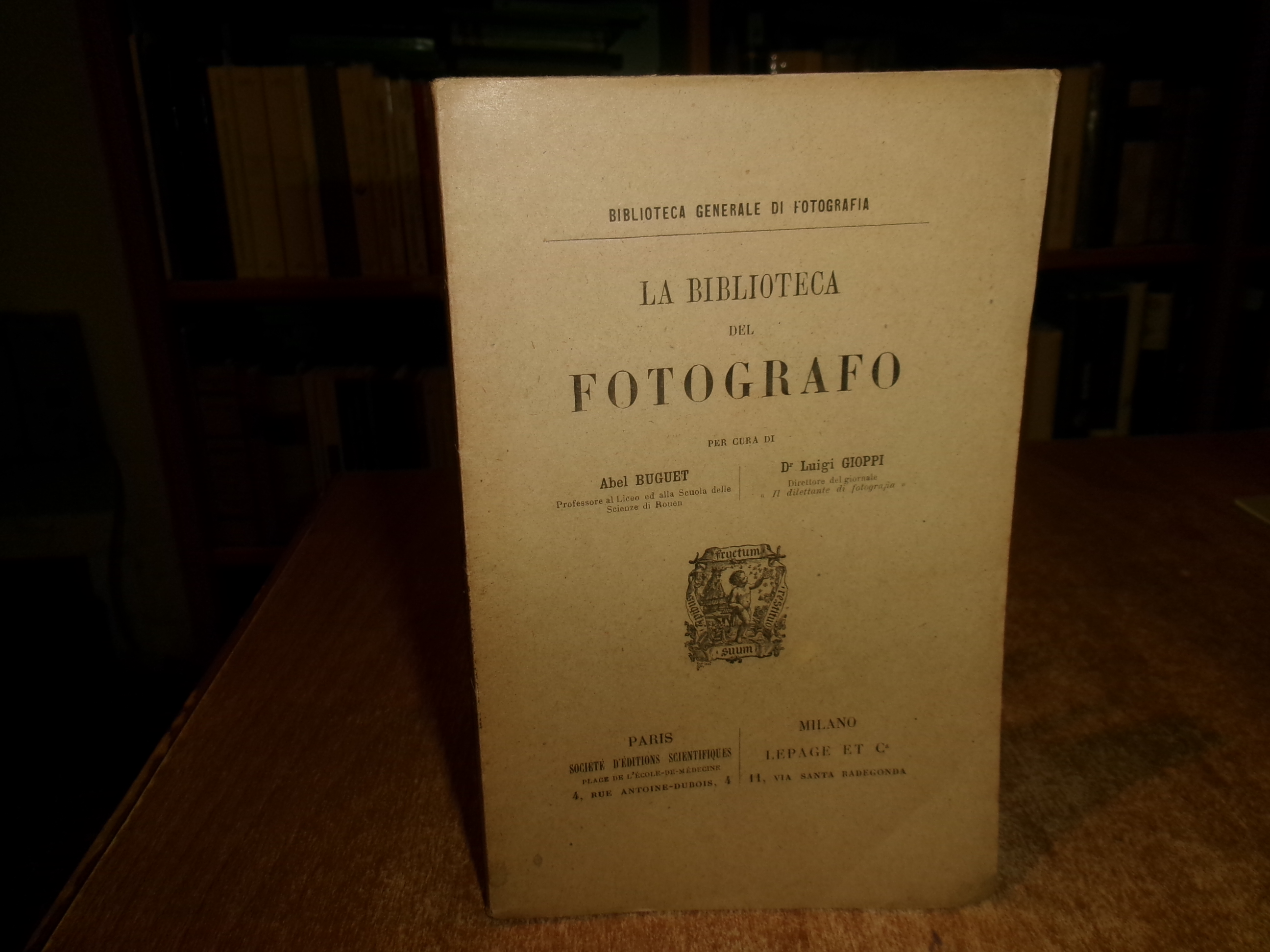 (Fotografia) ABEL BOUGUET - LUIGI GIOPPI. La Biblioteca del FOTOGRAFO …