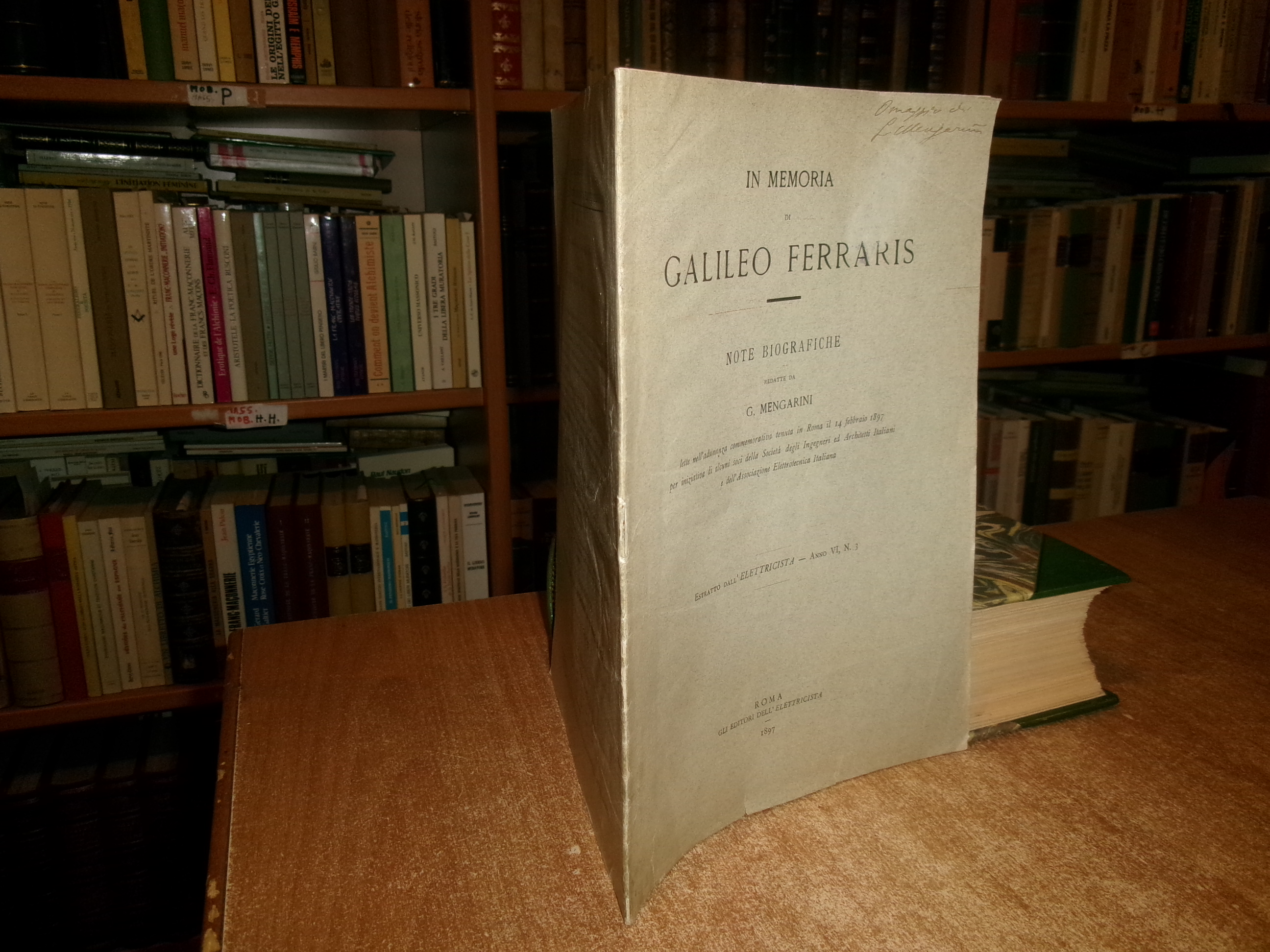 G. MENGARINI. In Memoria di GALILEO FERRARIS - Note Biografiche …