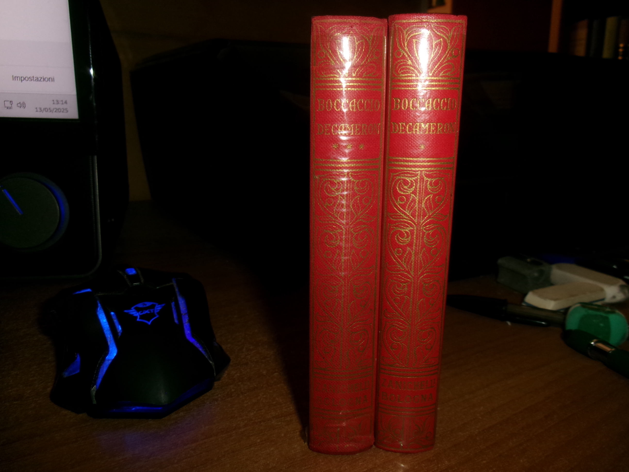 GIOVANNI BOCCACCIO. DECAMERON introduzione di Mario Pazzaglia 2 volumi scompleto