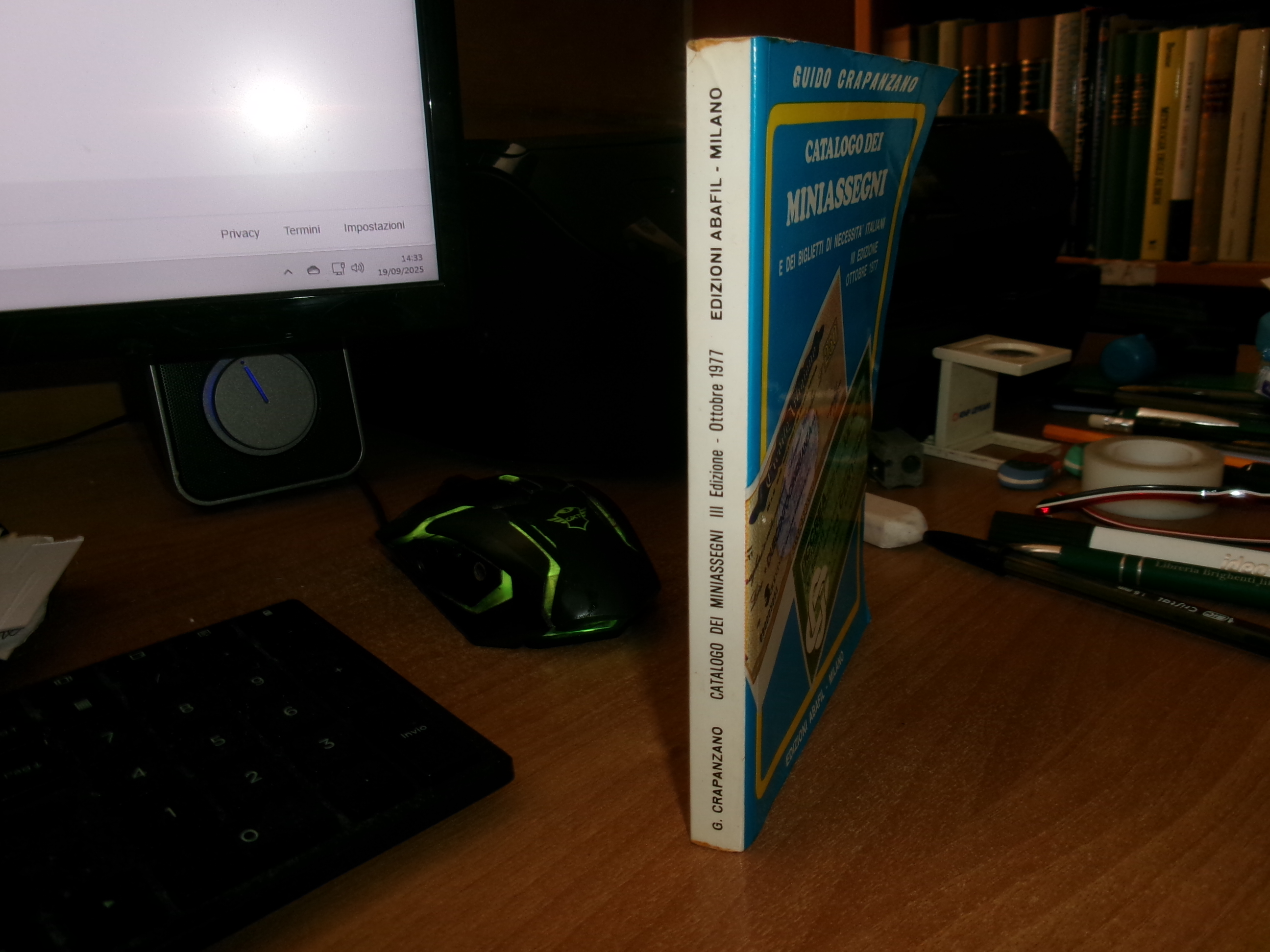 GUIDO CRAPANZANO. Catalogo dei MINIASSEGNI e dei Biglietti... 1977