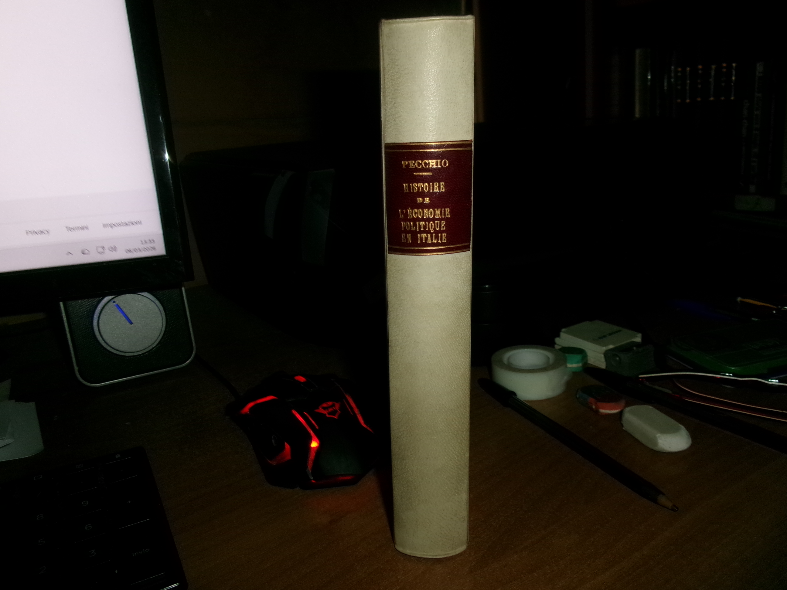 Histoire de l' économie Politique en Italie, abrégé...Comte Joseph, Pecchio …