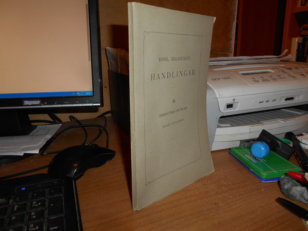 Kongl. Bibliotekets Handlingar. Årsberättelse för år 1883.Bibliografi Birgitta-Literatur