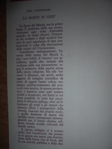 La morte di Gesù. Una nuova ricostruzione storica altamente suggestiva …