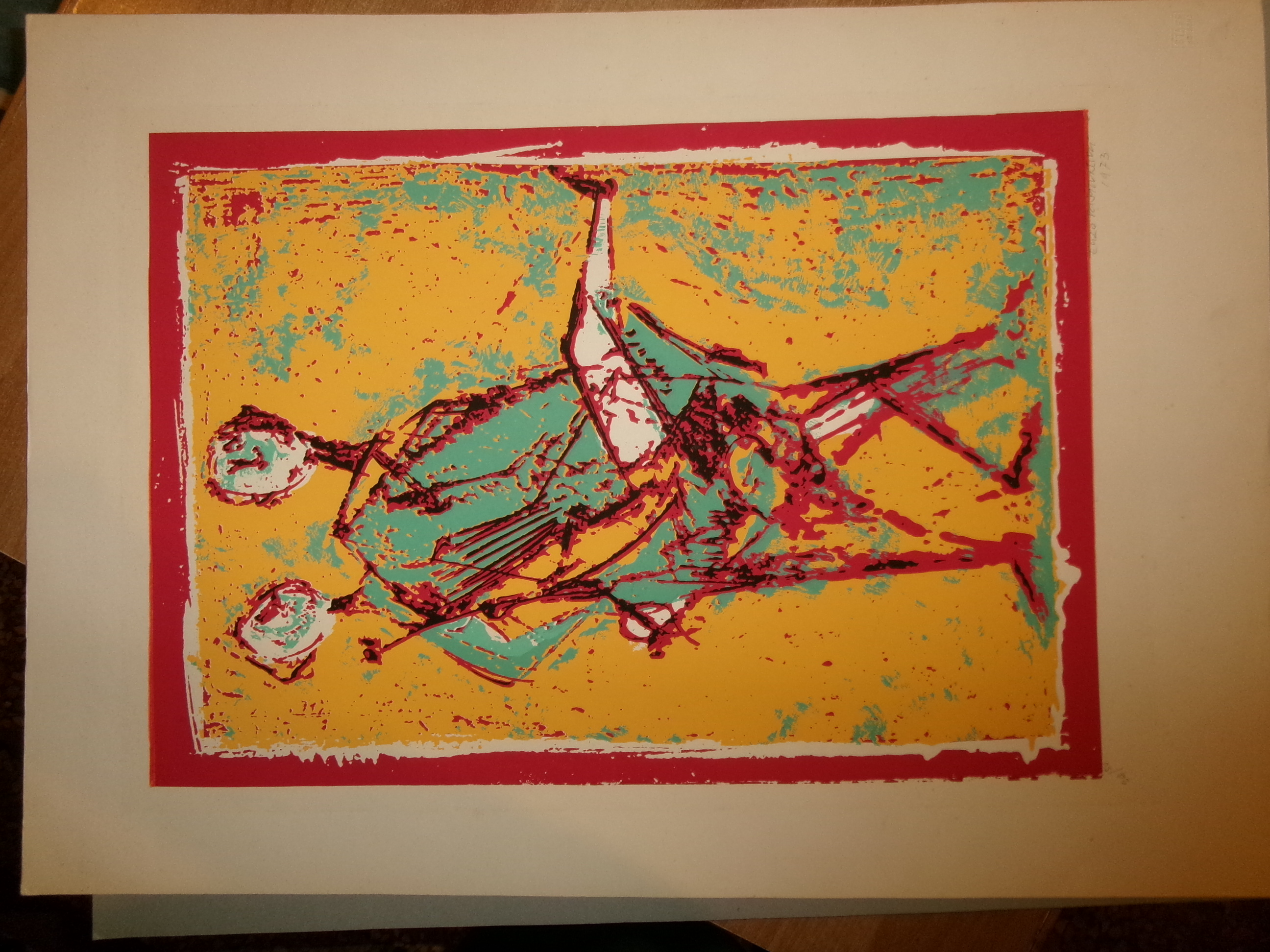 Litografia firmata e numerata (n° 24 di 50) di ENZO …