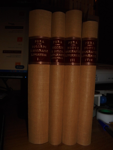 (Livorno) RICORDI e Biografie Livornesi. Nuove Biografie Livornesi