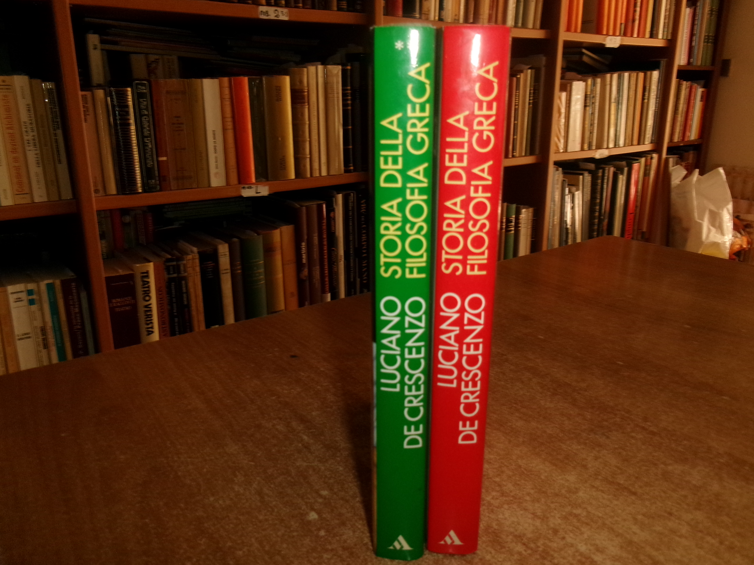 LUCIANO DE CRESCENZO. Storia della filosofia greca... 1983 - 1986