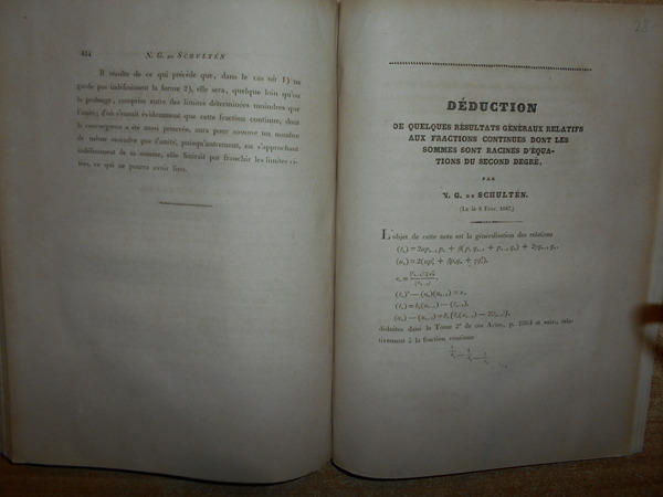 (Matematica) Raccolta di 34 memorie in un volume