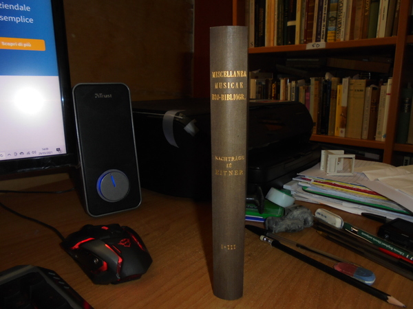 Miscellanea Musicae Bio-bibliographica : Musikgeschichtliche Quellennachweise als Nachträge und Verbesserungen …