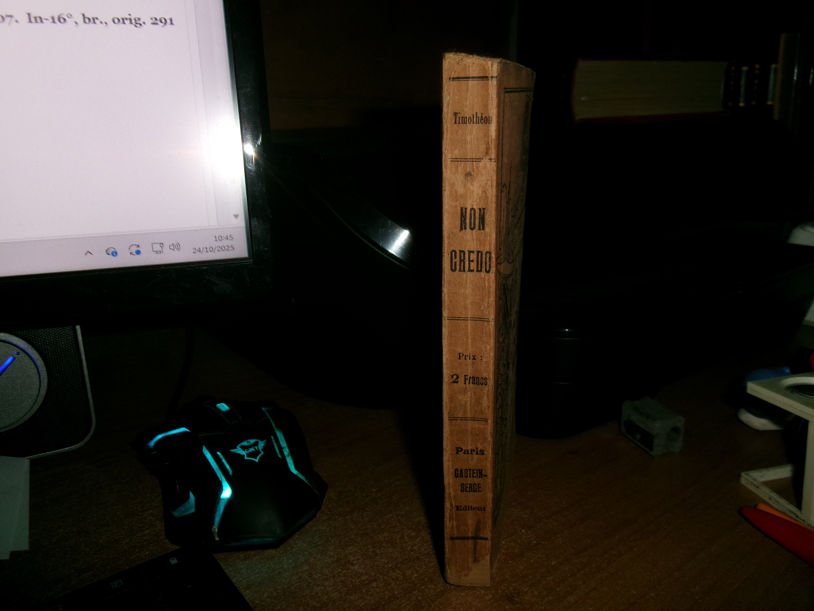 Non Credo - Severa critica religiosa par Timothéon - 1907