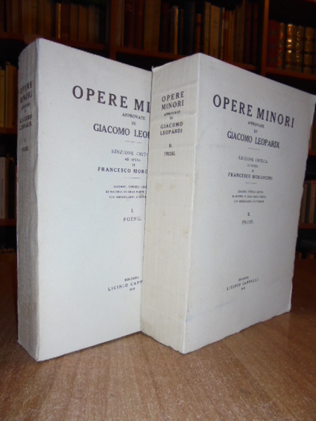 Opere minori approvate di GIACOMO LEOPARDI