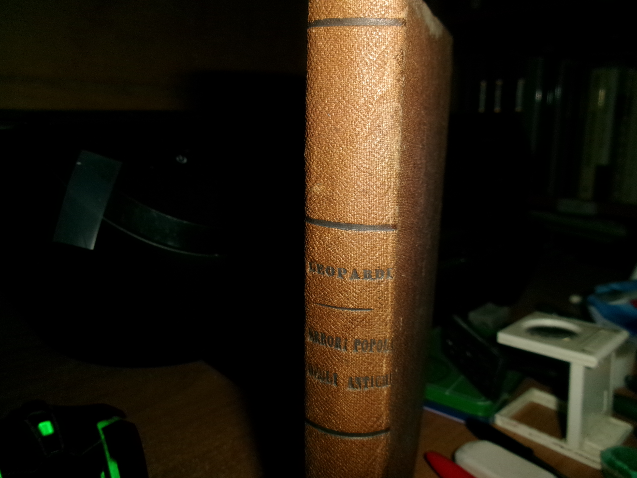 Saggio sopra gli errori popolari degli antichi...Di GIACOMO LEOPARDI 1851