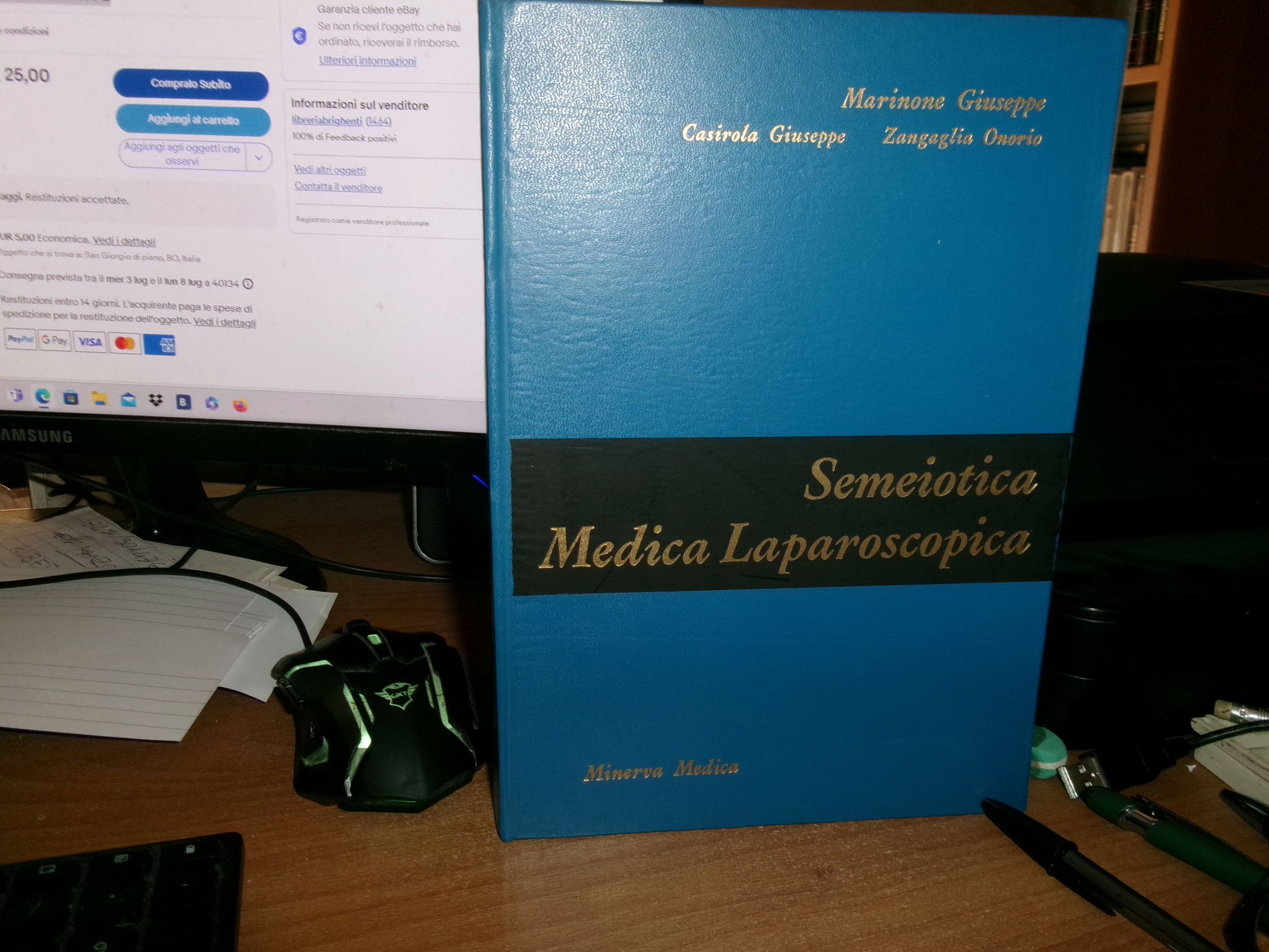 Trattato di SEMEIOTICA MEDICA LAPAROSCOPICA... MARINONE GIUSEPPE 1965