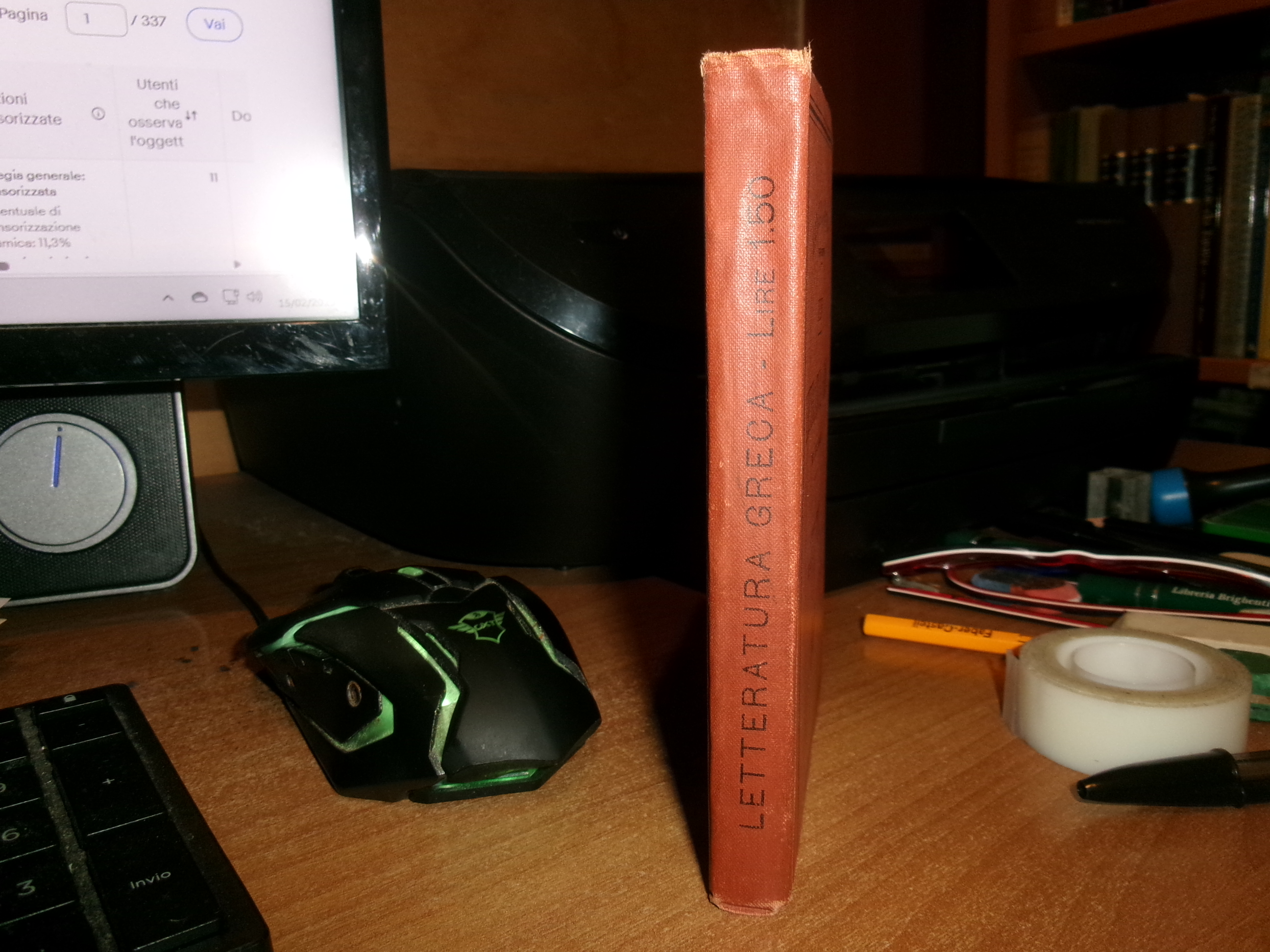 V. INAMA . Letteratura Greca Undecima Edizione - Hoepli 1896