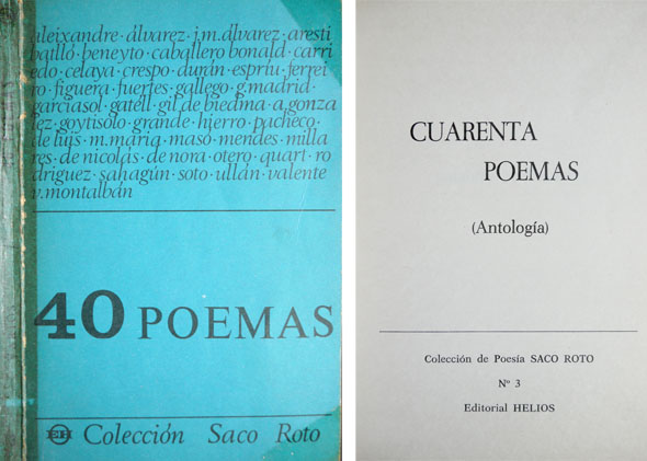 40 Poemas. Antología de Poesía Española Actual.