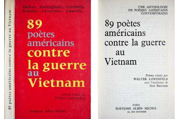 89 poètes américains contre la Guerre au Vietnam. [James Dickey, …