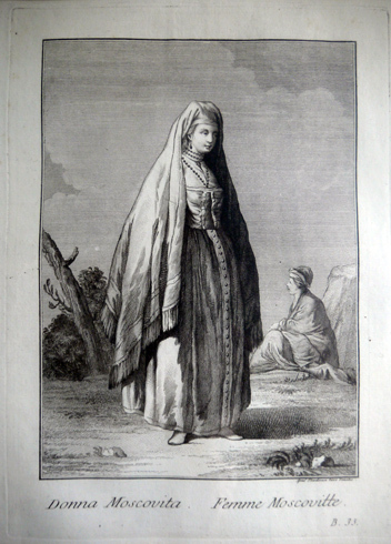 Racçolta di Stampe che representano Figure e Abiti di varie …