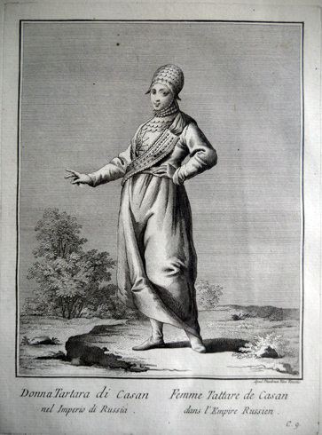 Racçolta di Stampe che representano Figure e Abiti di varie …