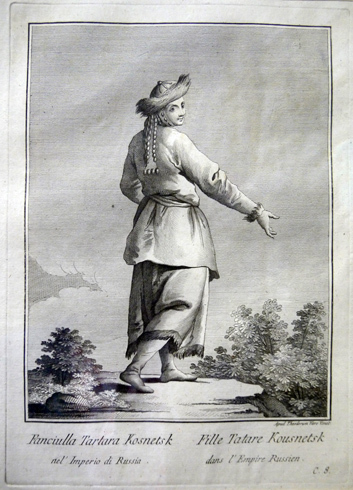 Racçolta di Stampe che representano Figure e Abiti di varie …