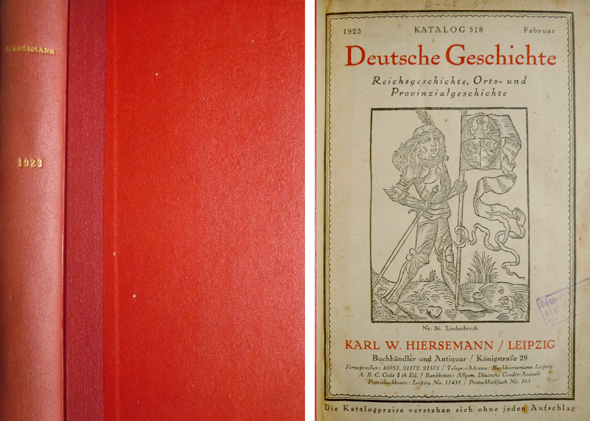 Katalog 518. Deutsche Geschichte. [Junto con:] Katalog 519. Der Orient …