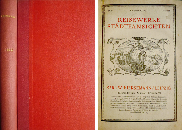 Katalog 531. Reisewerke Städteansichten. [Junto con:] Katalog 536. Deutsche Literatur. …