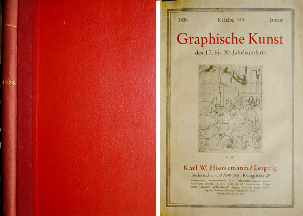 Katalog 559. Graphische Kunst des 17 bis 20 Jahrhunderts. [Junto …