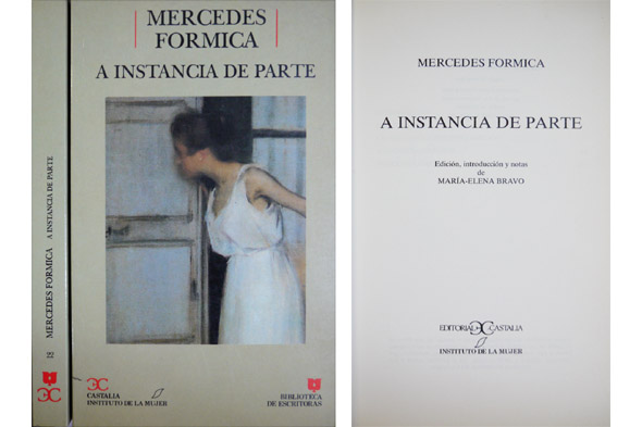 A instancia de parte. Edición, introducción y notas de Maria-Elena …