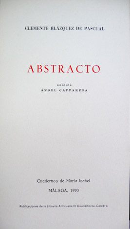Abstracto.