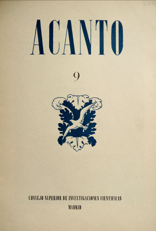 Acanto. Antología Literaria. [Suplemento de "Cuadernos de Literatura"]. Director: José …