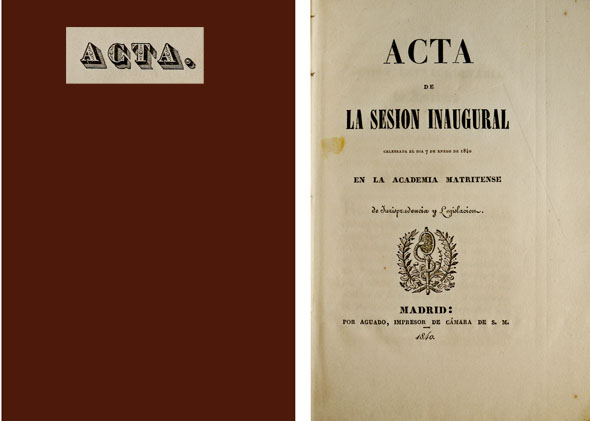 Acta de la Sesión Inaugural celebrada el día 7 de …