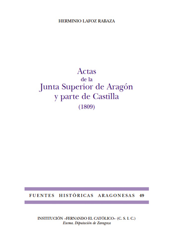 Actas de la Junta Superior de Aragón y parte de …