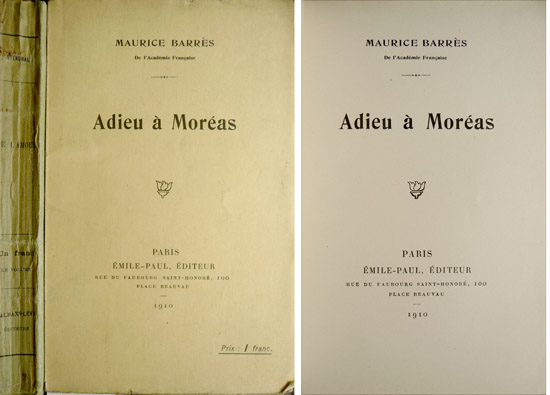 Adieu à Moréas.