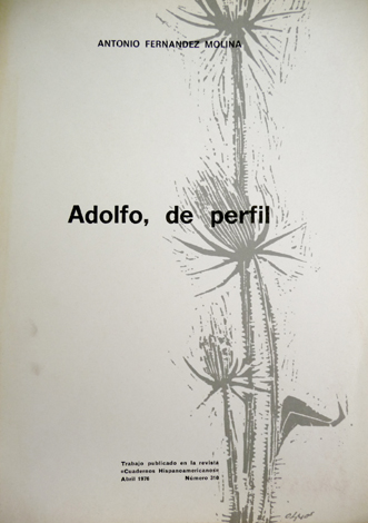 Adolfo, de perfil.