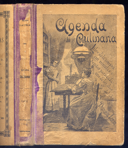 Agenda Culinaria para 1901. Libro de la compra con minutas …