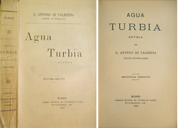Agua turbia. Novela.