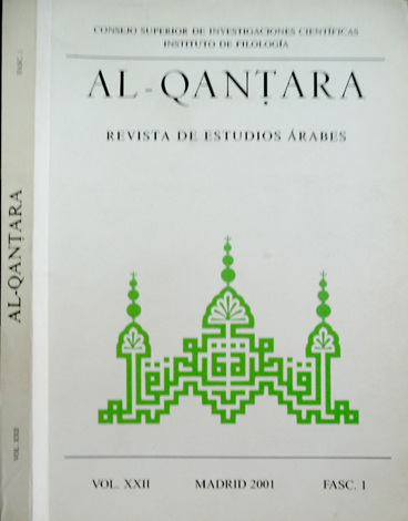 Al - Qantara. Revista de Estudios Árabes. Volumen XXII. [Maite …