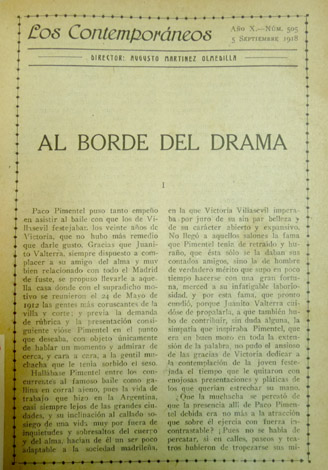 Al borde del drama.