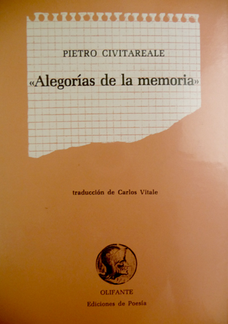 Alegorías de la memoria. Traducción de Carlos Vitale.