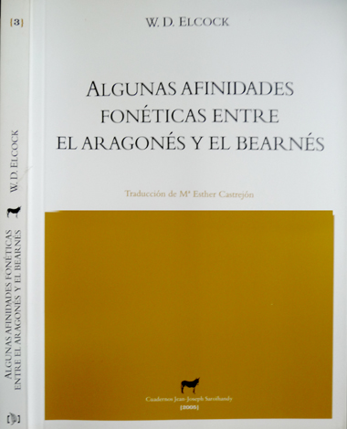Algunas afinidades fonéticas entre el Aragonés y el Bearnés. [Paris, …