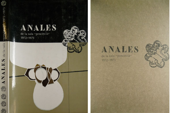 Anales de la Sala "Provincia", Sala de Arte. Catálogos correspondientes …