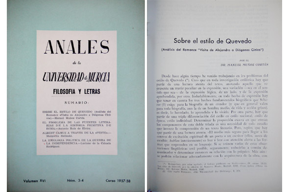 Anales de la Universidad de Murcia. Filosofía y Letras. Volúmen …